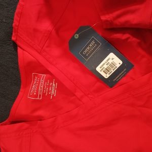 Cherokee Authentic V-Neck Workwear (Red) XL
